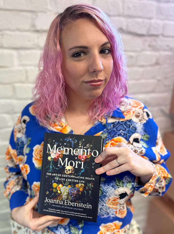Check out Kristina holding Memento Mori by Joanna Ebenstein Contains contributing quotes from Kristina Bohler Golden